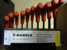 10 Piece T-Handle Hex Key Set