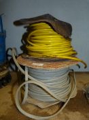 Two Spools of Part Used Cable