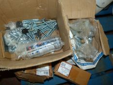 *Boxes of Assorted Bolts, Polyester Resin etc