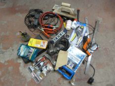 Tools Including Battery Charger, Leather Punch, et