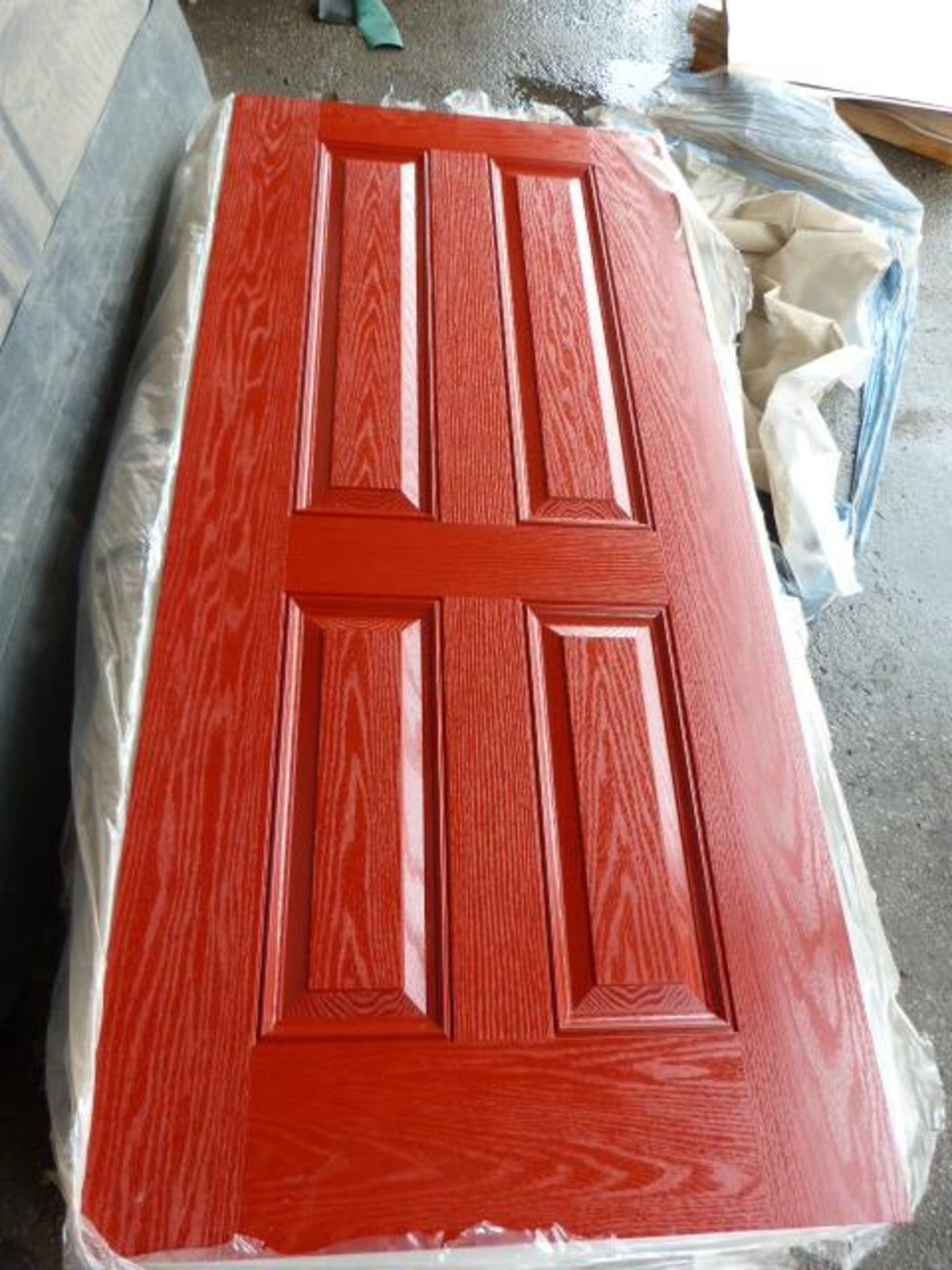 *Red Fronted Solid Door (White on Reverse) 2013mm x 914mm x 45mm