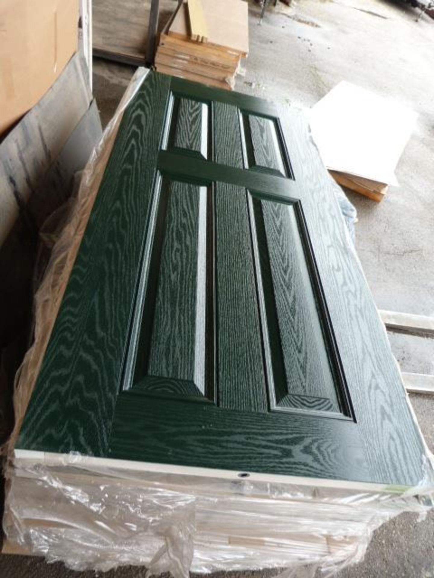 *Green Fronted Solid Door (White on Reverse) 2013mm x 914mm x 45mm