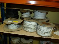 8 Part Used Spools of Assorted Security & Coax Cable