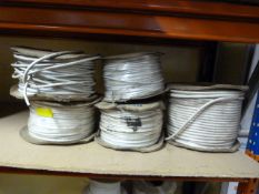 5 Spools of Cable (Some Part Used)