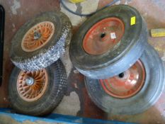 *Pair of 400 x 100 Solid Wheels & Two others