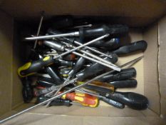 Box of Assorted Screwdrivers