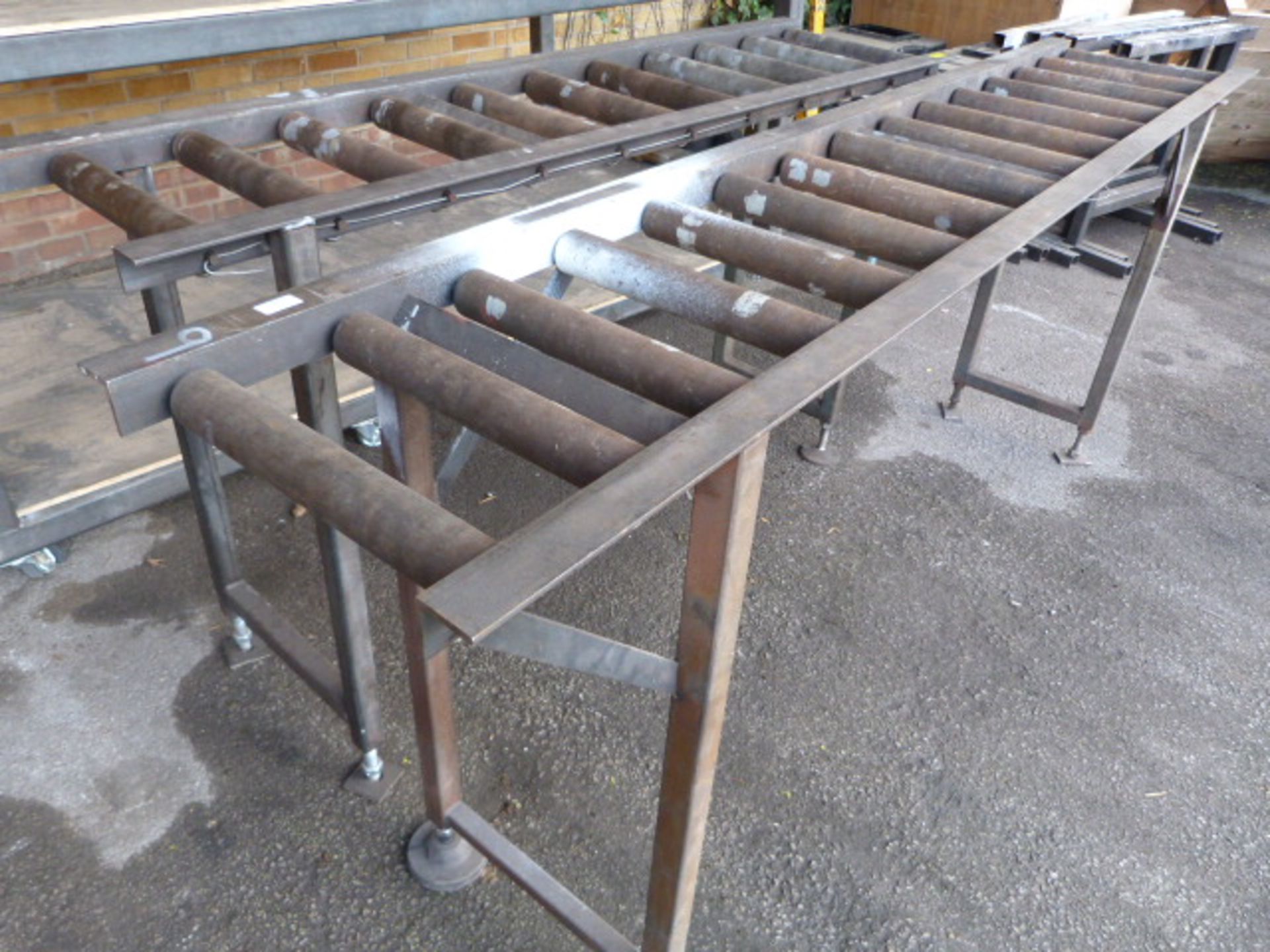 *Two Sections of Saw Bench Roller Feeders - 170cm x 230cm x 95cm high