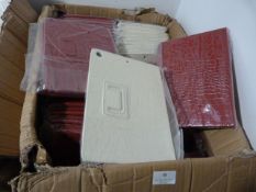 *Box of White and Red Tablet Cases