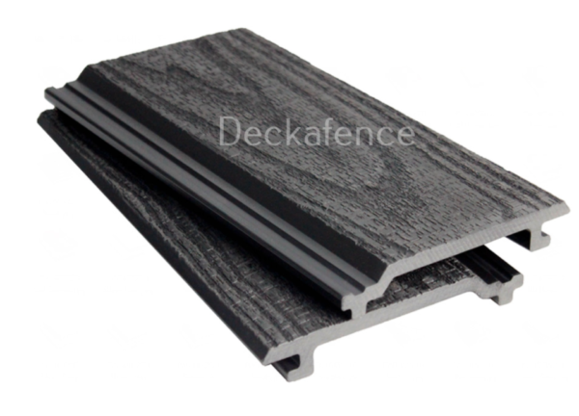 * 25 boards x WPC Wall Cladding, size 2.8m x 148mm x 21mm Graphite Grey Wood Embossed Finish (covers - Image 3 of 5