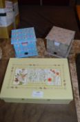 Botanicals Stationery Box and Two Note Pad Boxes