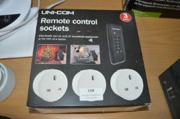 *Unicom Remote Control Wall Sockets 3pk