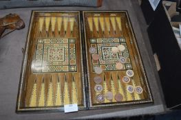 Eastern Style Decorative Backgammon Draughts Set