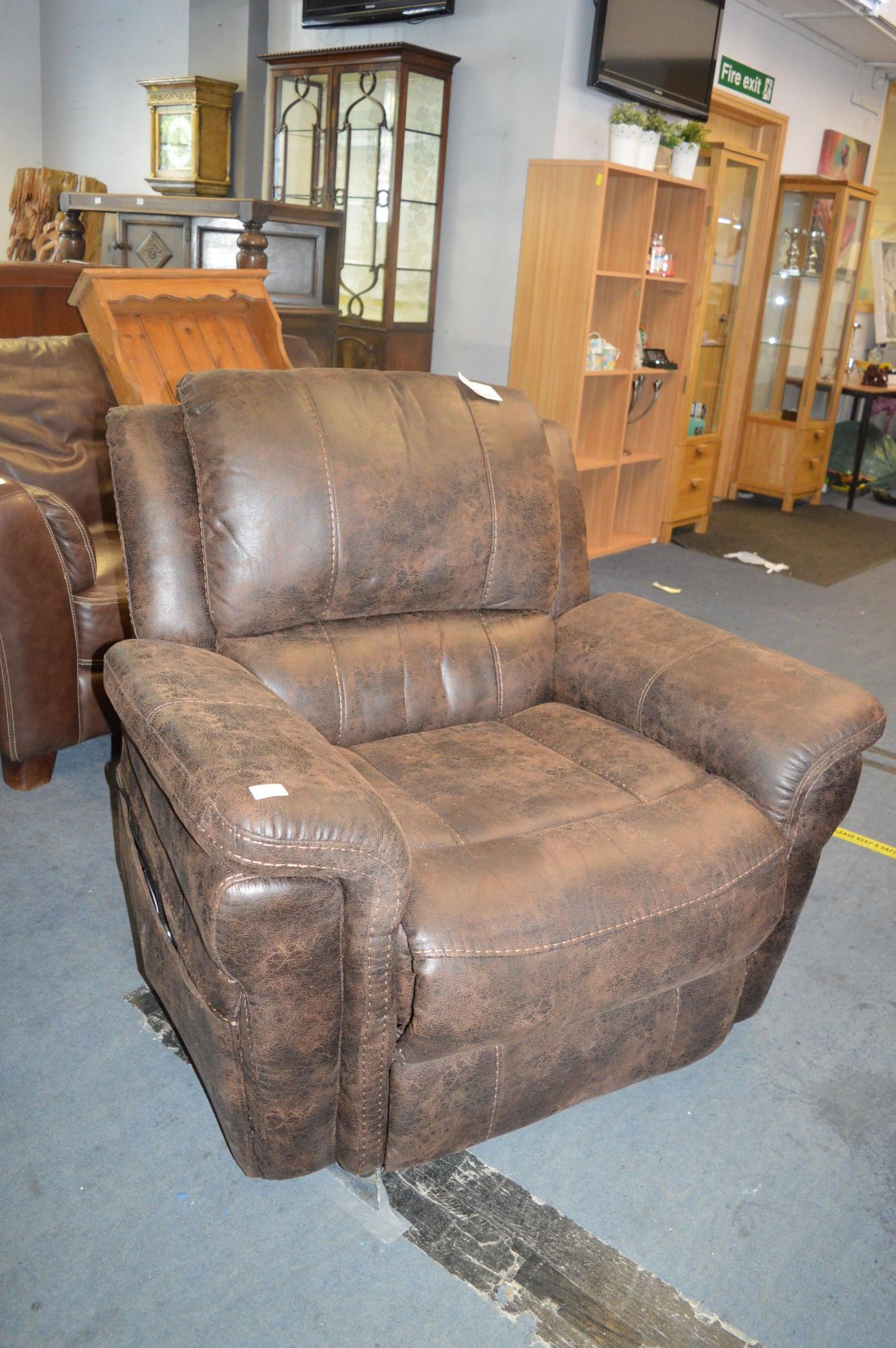 *Leatherette Electric Recliner