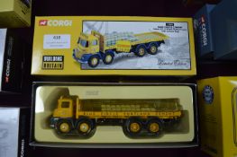 Corgi Building Britain Diecast Blue Circle Cement Foden S21 Eight Wheel Platform Lorry