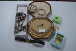 Costume Jewellery; Watches, Brooches, etc.