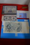 Russian 500 Ruble Bank Note plus Other Assorted Mi