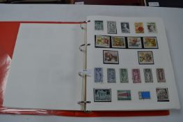 Stamp Album; Austria, Costa Rica, Honduras, Urugua