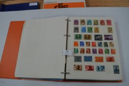 Stamp Album; Algeria, Bulgaria, Czechoslovakia, Hu