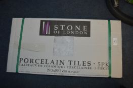 *Stone of London Porcelain Tiles 5pk For Salvage