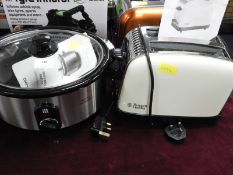 Slow Cooker and a Toaster