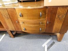 1930's Deco Oak Sideboard