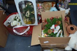 Christmas Decorations, Wreaths, Soft Toys, etc.