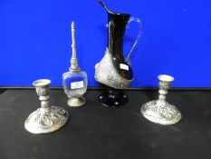 Decorative Vase and Candlesticks