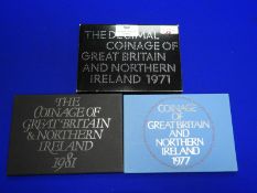 Three UK Proof Coinage Sets 1971, 77 & 81