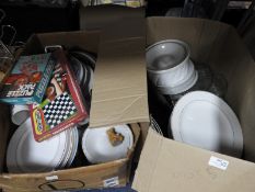 Two Boxes of Crockery and Glassware etc.