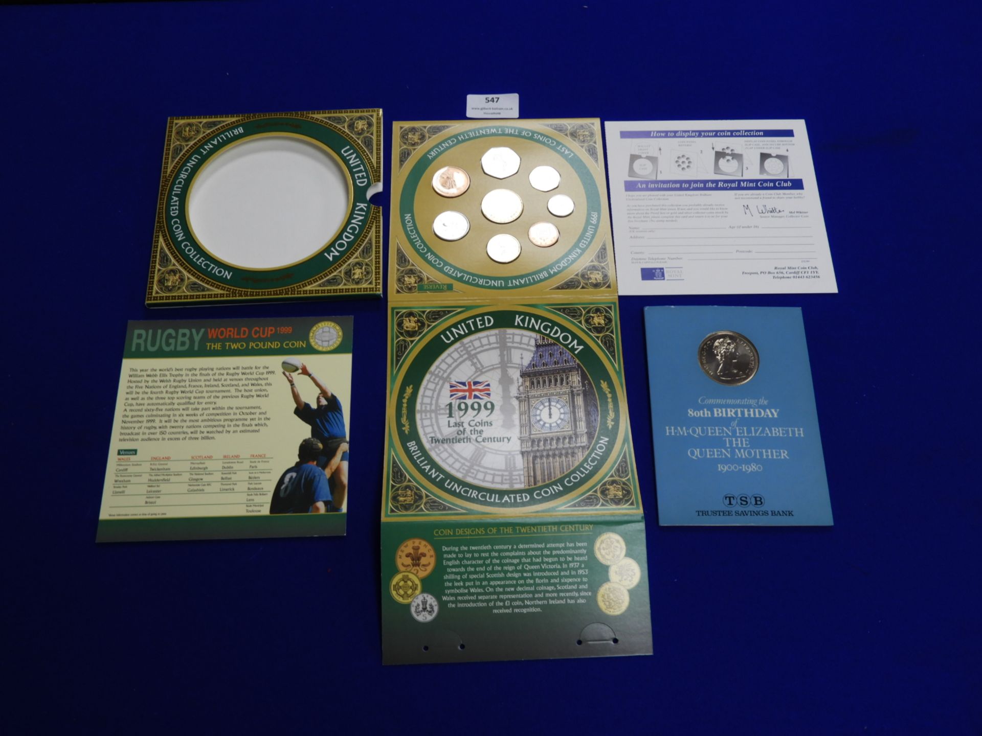 UK 1999 Brilliant Uncirculated Coin Collection plu