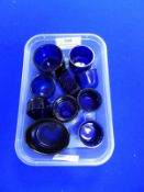 Blue Glass Salt Liners