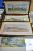 4x Frank Sherwin Waterside Prints