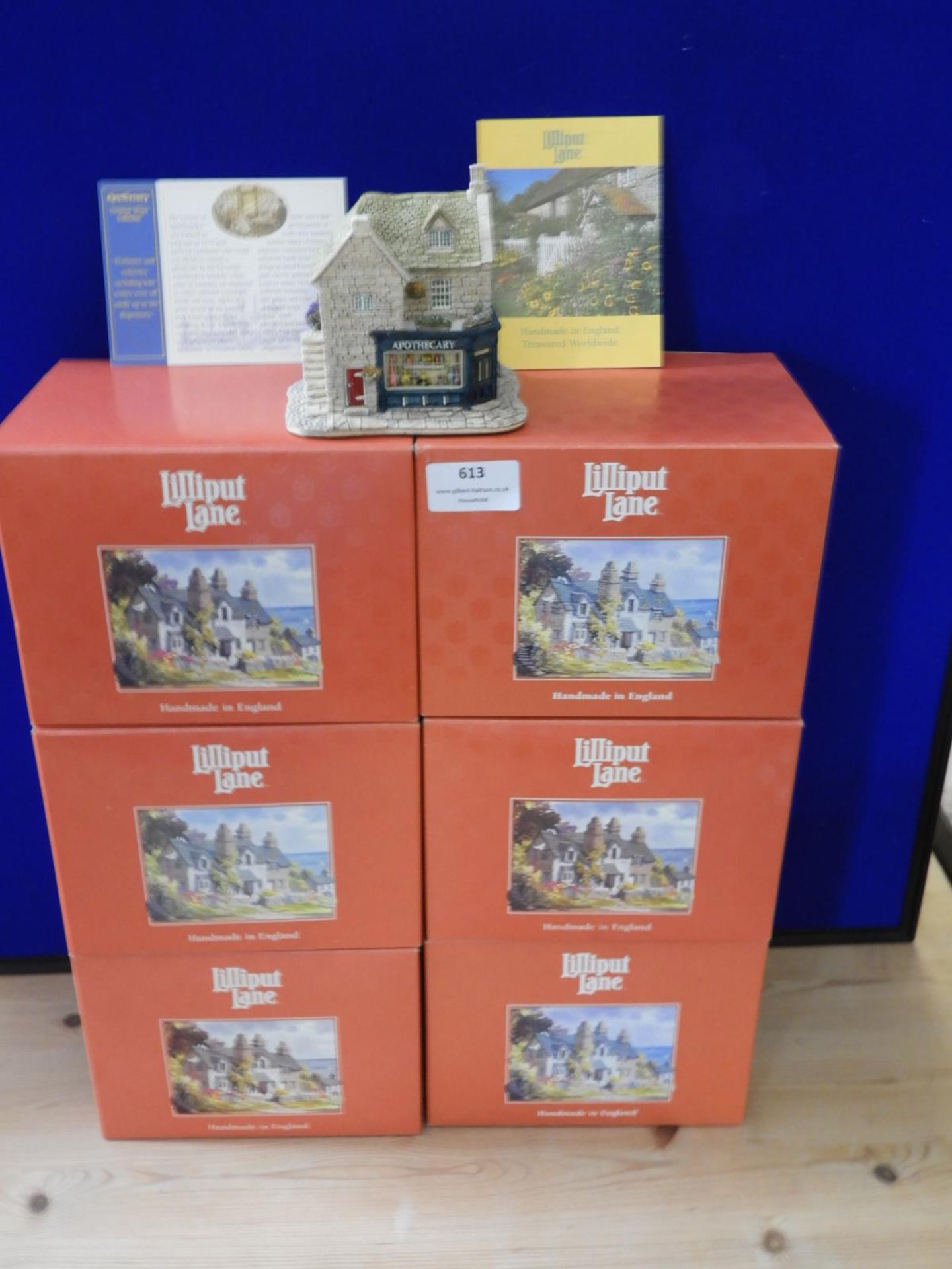 Six Boxed Medium Lilliput Lane Cottage, Shops, etc