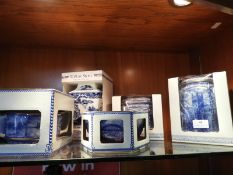 Five Boxed Ringtons Blue & White Bowls, Vases, etc