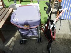 Shopping Trolley and a Folding Mobility Aid