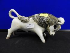 Pottery Bull Figure by Humphry's Pottery, Cornwall
