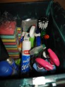 Large Tub of Cleaning Products plus Auto Deicer et
