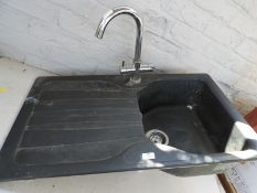 Franke Granite Kitchen Sink with Chrome Mixer Tap