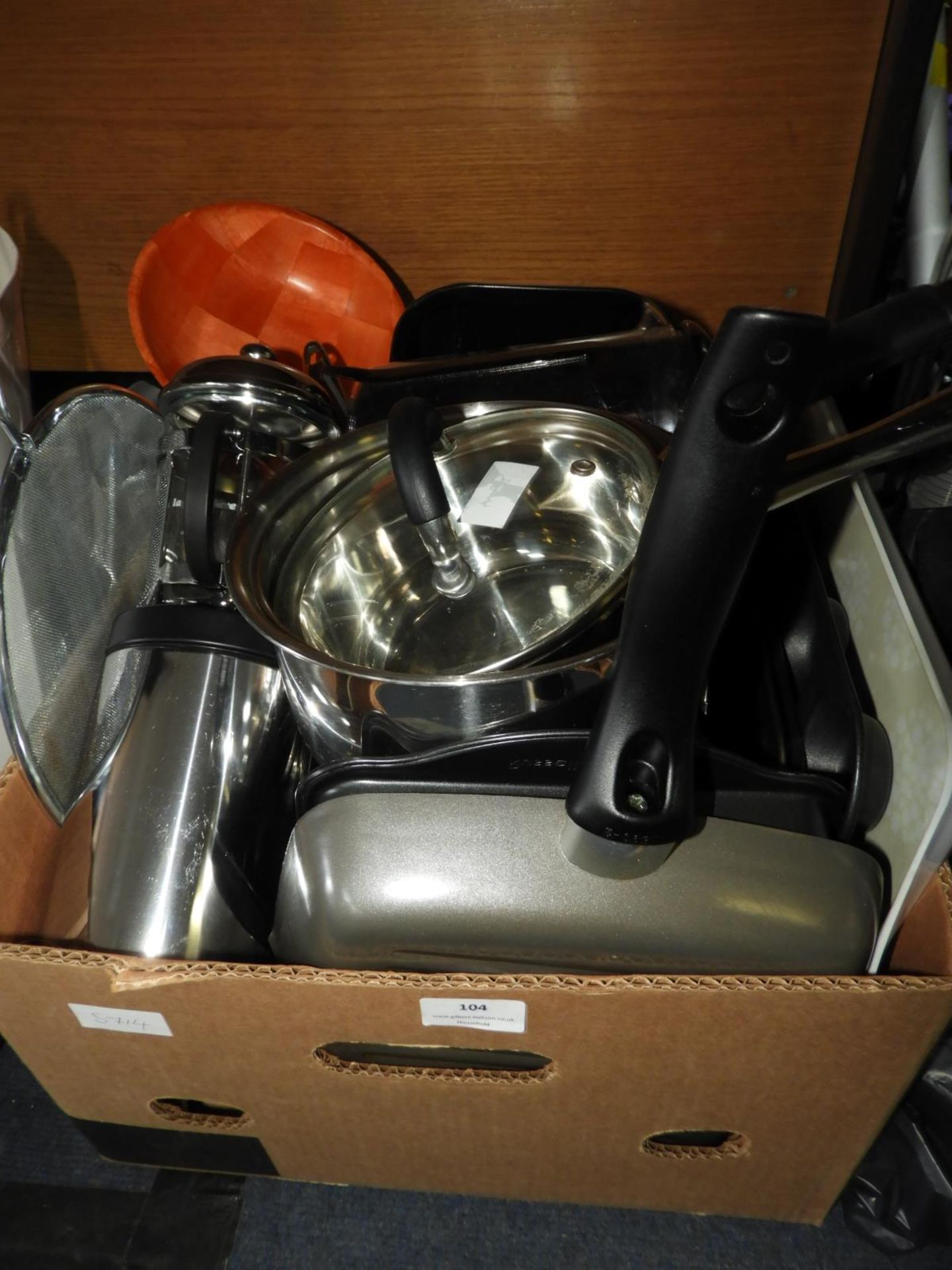 Kitchenware; Stainless Steel Pans, Blender, etc.