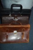 Three Leather Briefcases