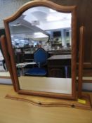 Pine Beveled Edge Dressing Table Mirror