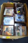 Large Box Containing HD DVDs etc.