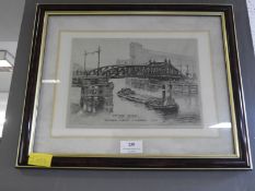 Framed Print of Drypool Bridge, Hull