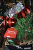 Christmas Decorations, Bells, Miniature Tree, etc.