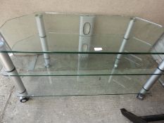 Glass TV Stand