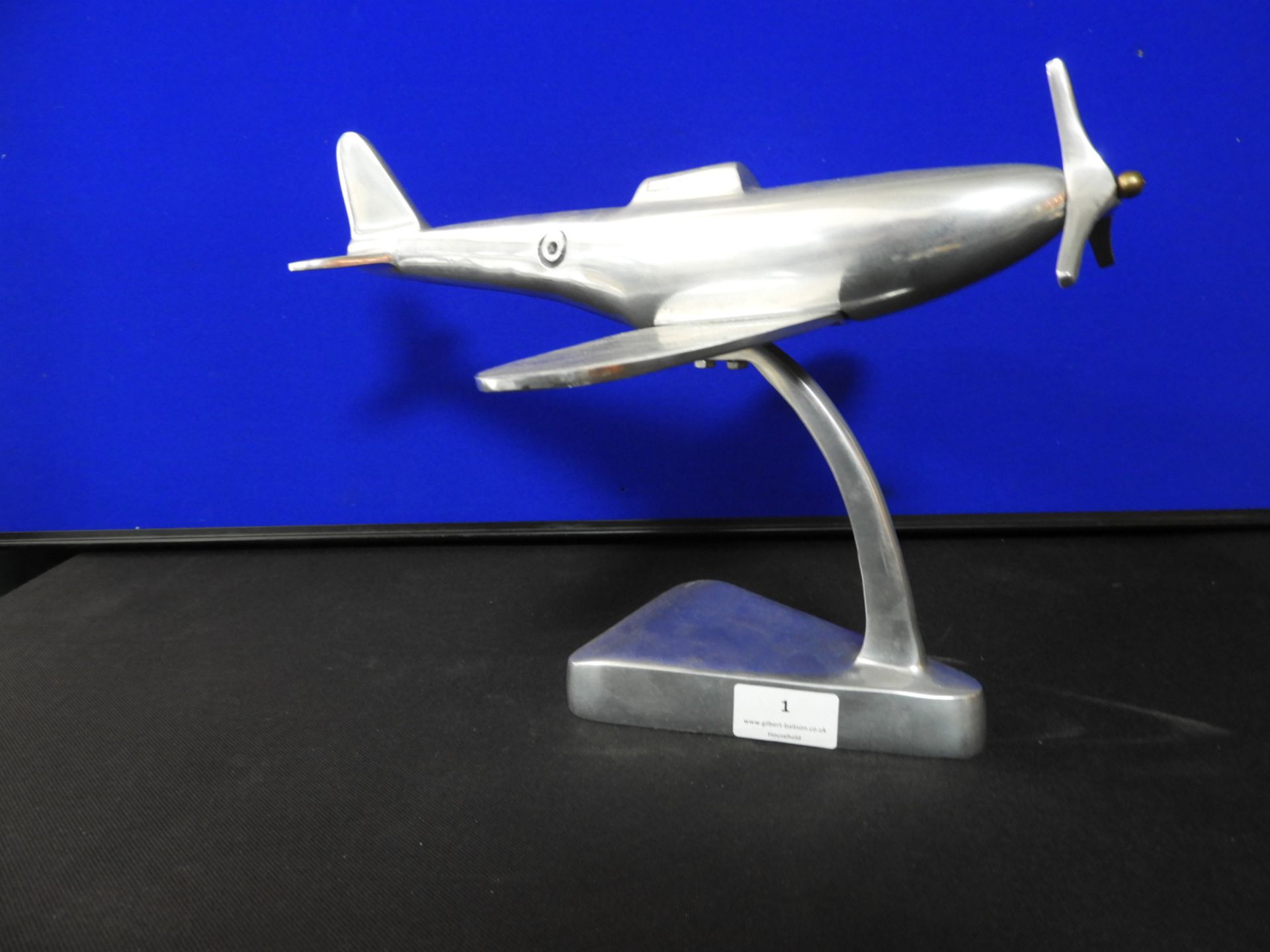 Aluminium Model of a Spitfire Aeroplane