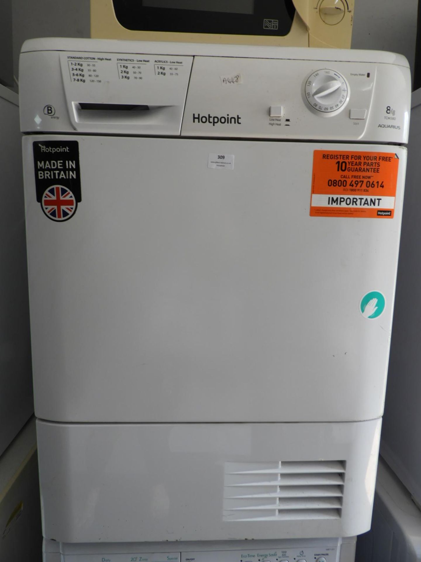 Hotpoint Aquarius 8kg Condenser Dryer