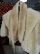 Vintage Ladies Fur Jacket and Stole