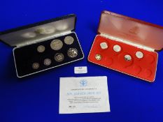 Two Coin Cases with Assorted Proof Coinage