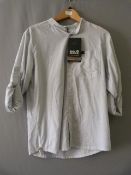 *Indian Springs Men's Shirt in White Rush Stripes